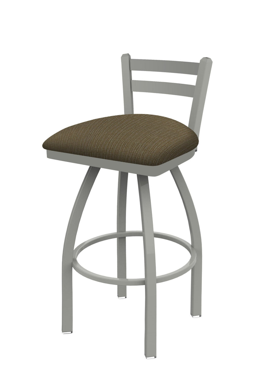 Holland Bar Stool 411 Jackie Low Back Swivel Bar Stool Upholstered Seat 30"H (HBS - 411 - BS - UP) - SchoolOutlet