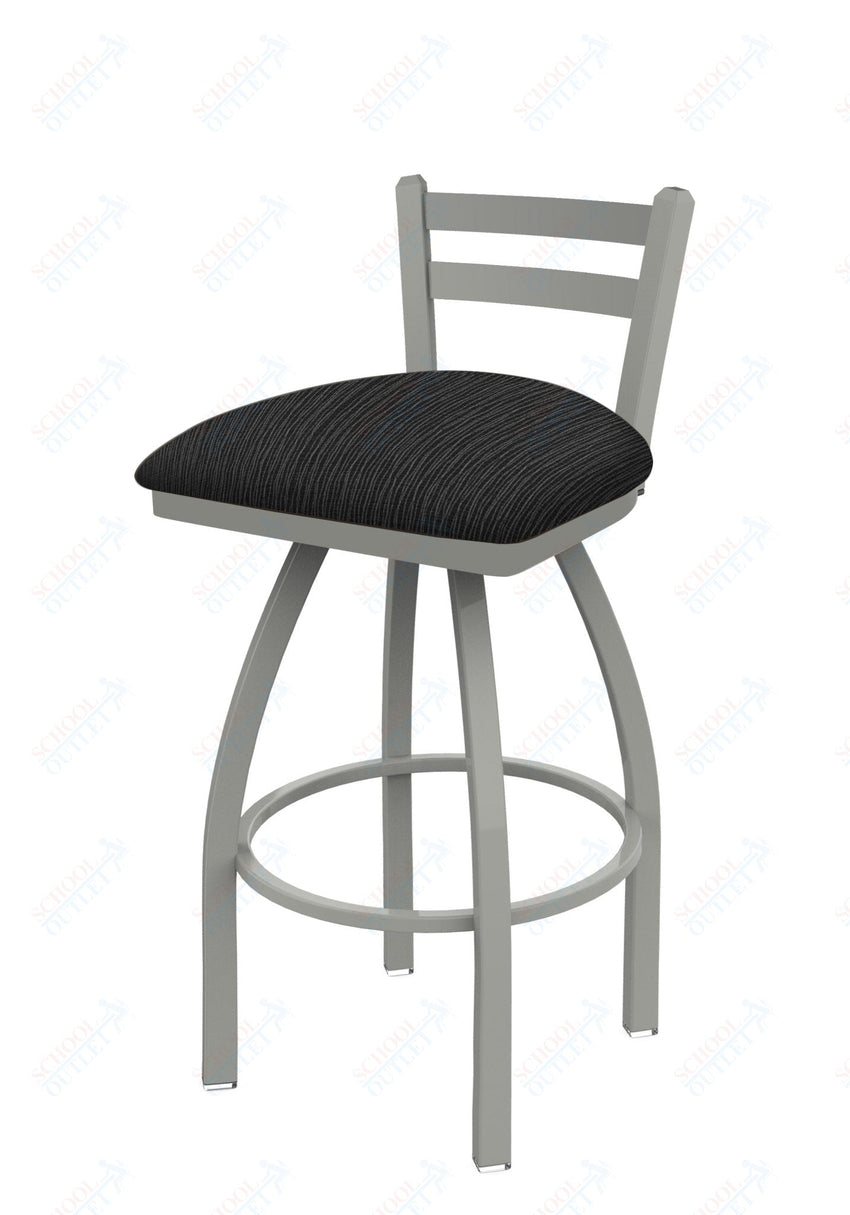 Holland Bar Stool 411 Jackie Low Back Swivel Bar Stool Upholstered Seat 30"H (HBS - 411 - BS - UP) - SchoolOutlet