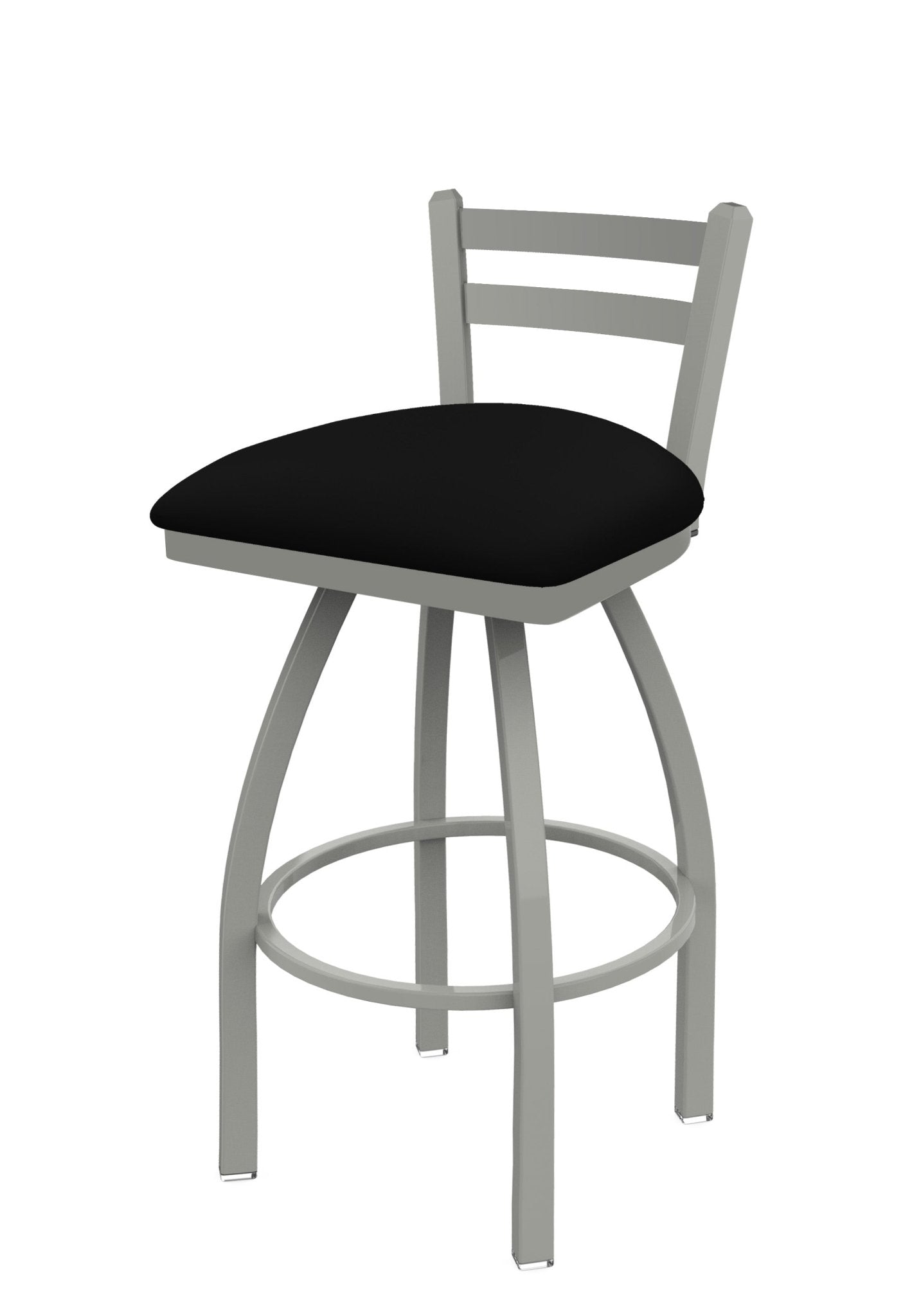 Holland Bar Stool 411 Jackie Low Back Swivel Bar Stool Upholstered Seat 30"H (HBS - 411 - BS - UP) - SchoolOutlet