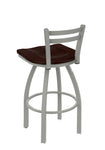 Holland Bar Stool 411 Jackie Low Back Swivel Bar Stool Wooden Seat 30