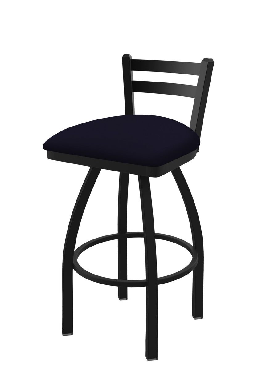 Holland Bar Stool 411 Jackie Low Back Swivel Bar Stool Upholstered Seat 30"H (HBS - 411 - BS - UP) - SchoolOutlet