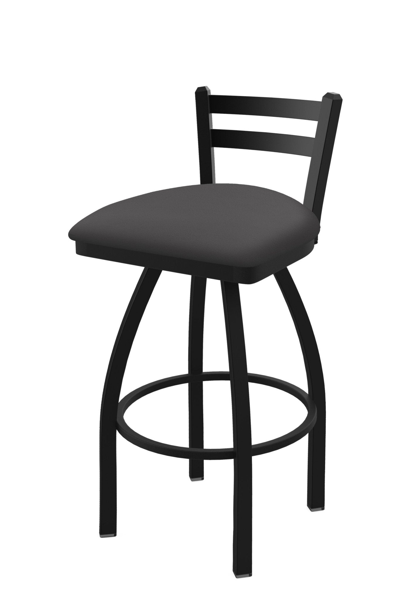 Holland Bar Stool 411 Jackie Low Back Swivel Bar Stool Upholstered Seat 30"H (HBS - 411 - BS - UP) - SchoolOutlet