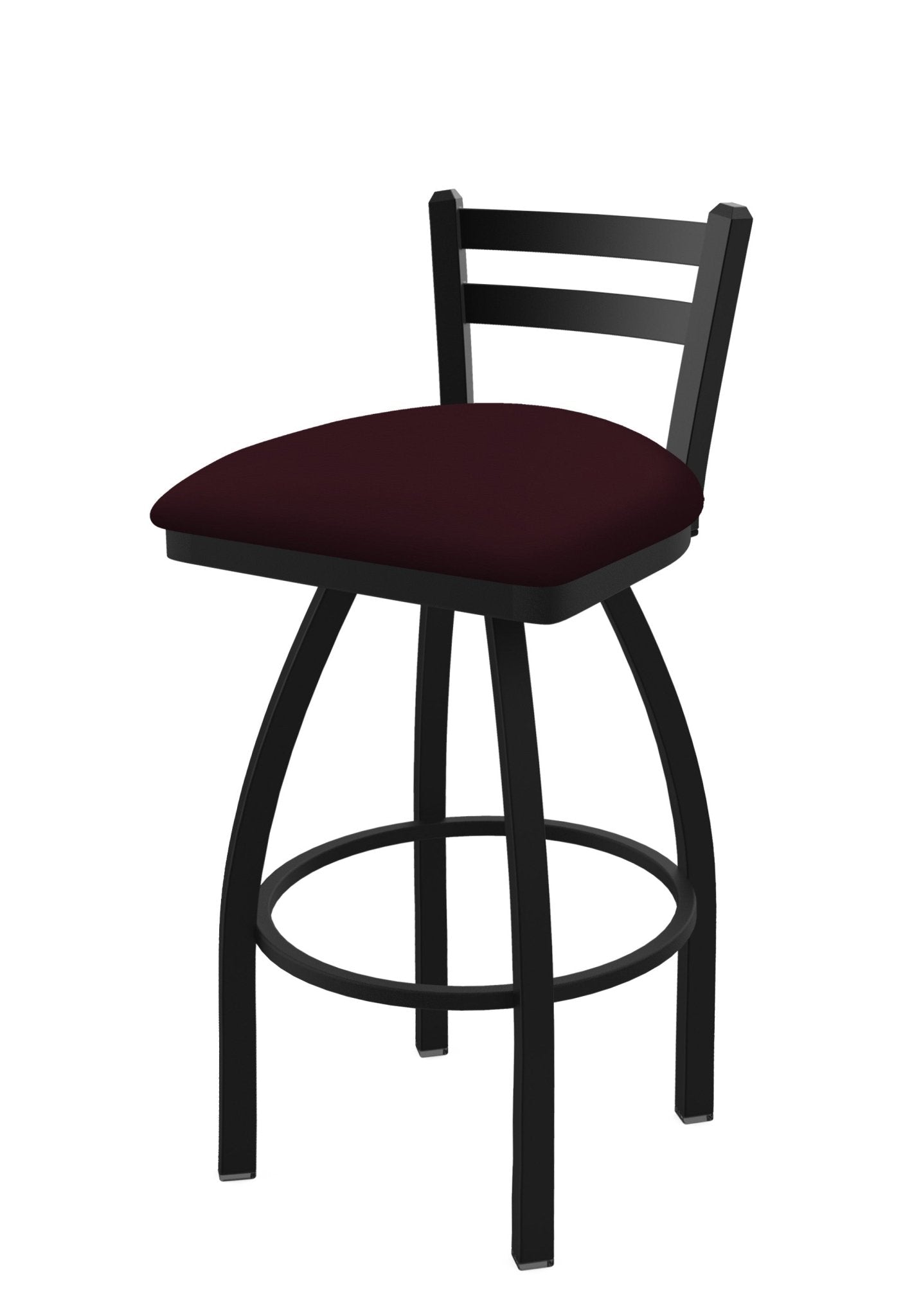 Holland Bar Stool 411 Jackie Low Back Swivel Bar Stool Upholstered Seat 30"H (HBS - 411 - BS - UP) - SchoolOutlet