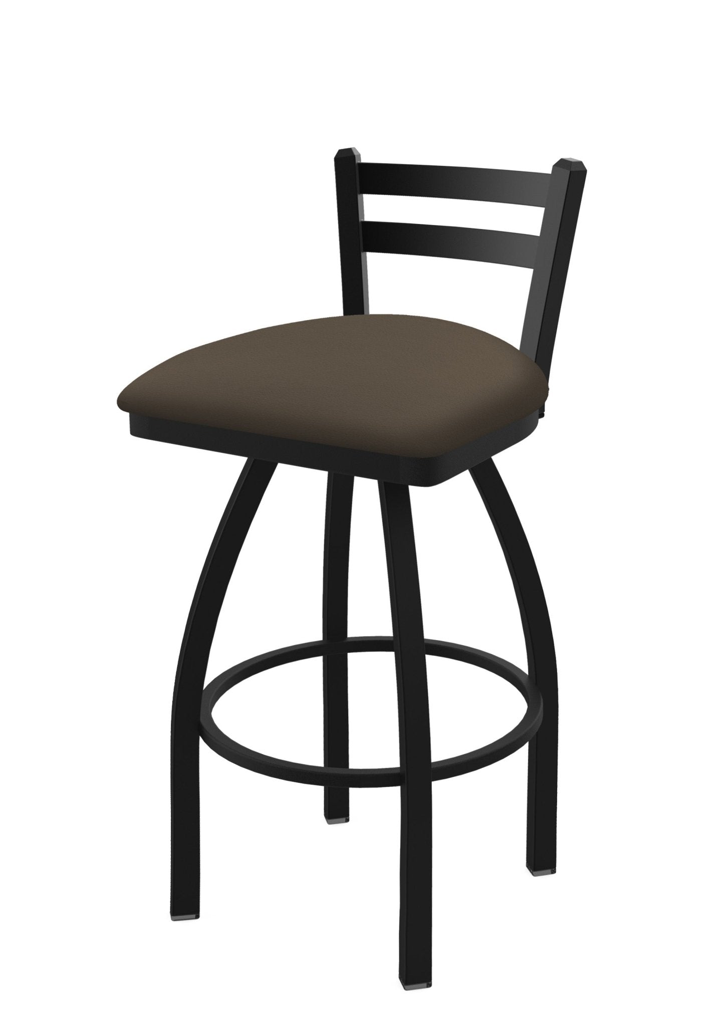 Holland Bar Stool 411 Jackie Low Back Swivel Bar Stool Upholstered Seat 30"H (HBS - 411 - BS - UP) - SchoolOutlet