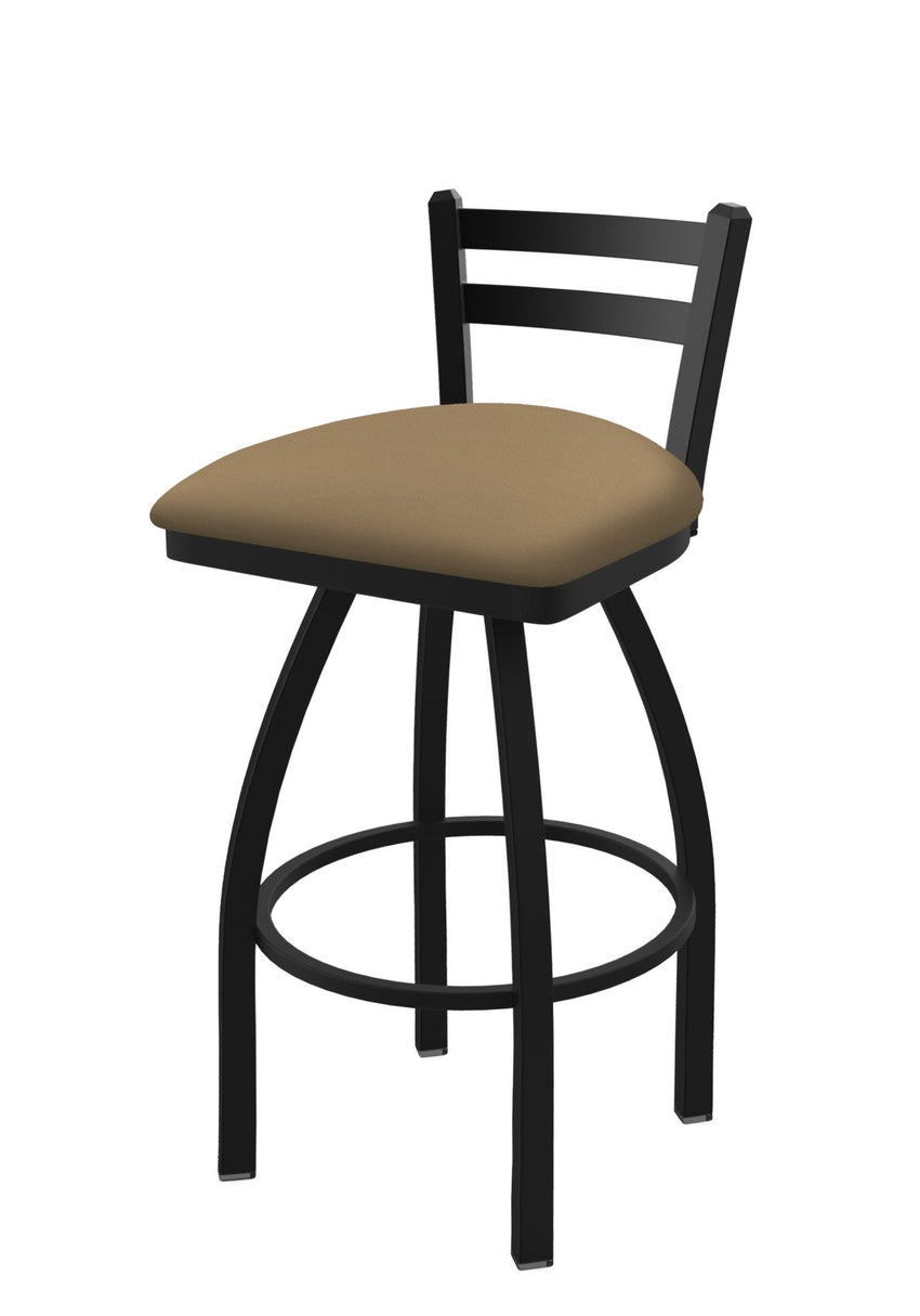 Holland Bar Stool 411 Jackie Low Back Swivel Bar Stool Upholstered Seat 30"H (HBS - 411 - BS - UP) - SchoolOutlet