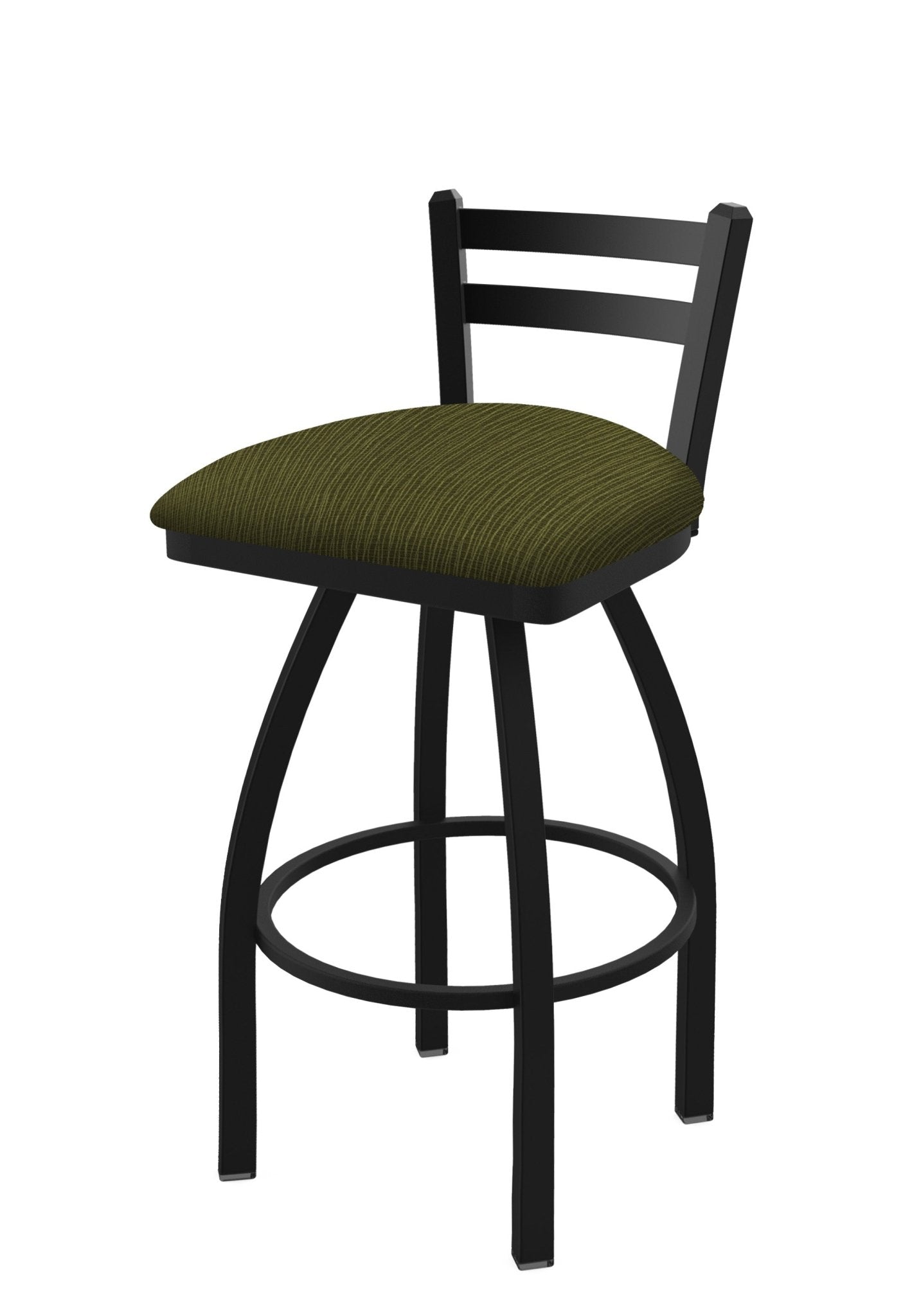 Holland Bar Stool 411 Jackie Low Back Swivel Bar Stool Upholstered Seat 30"H (HBS - 411 - BS - UP) - SchoolOutlet