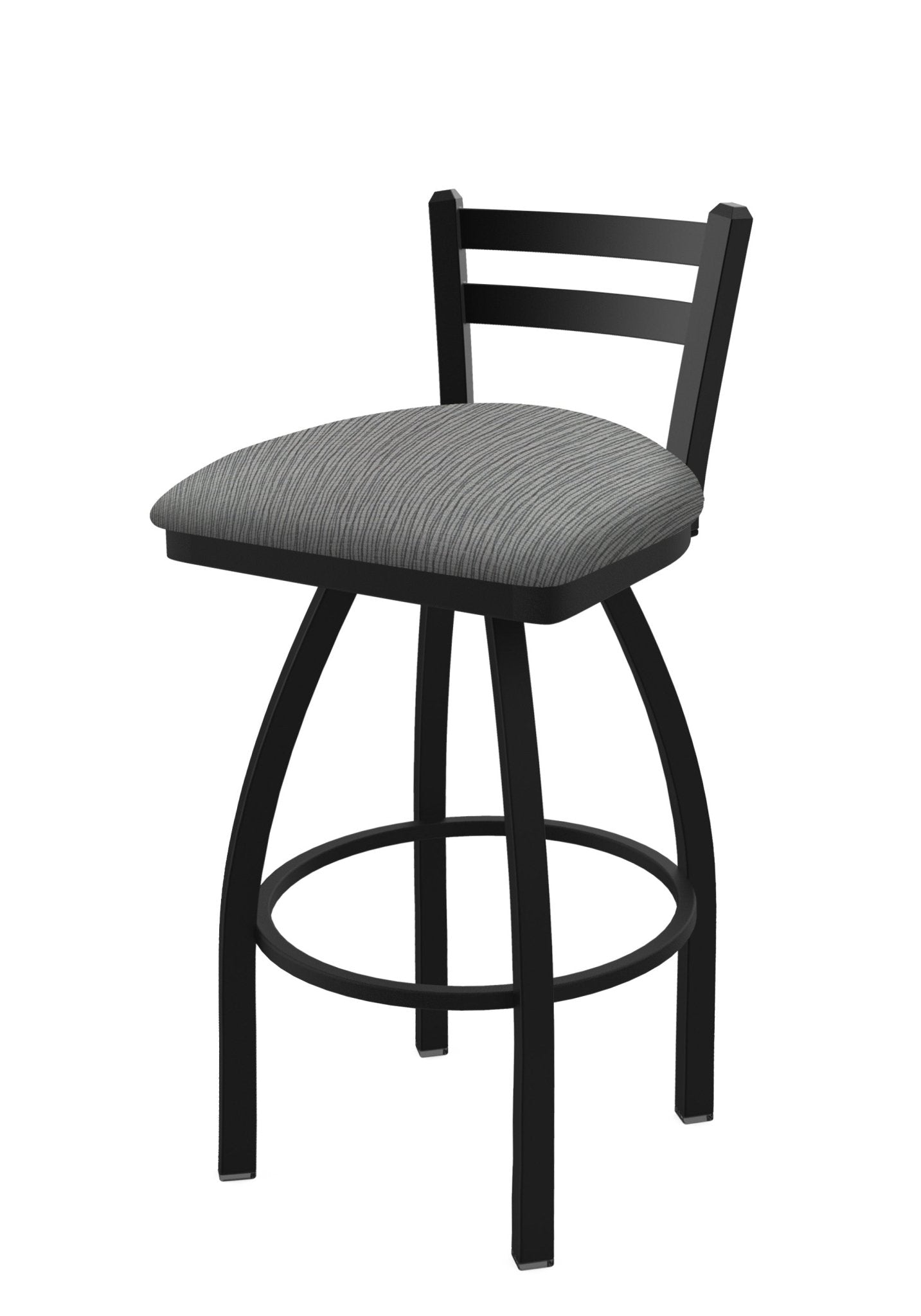 Holland Bar Stool 411 Jackie Low Back Swivel Bar Stool Upholstered Seat 30"H (HBS - 411 - BS - UP) - SchoolOutlet