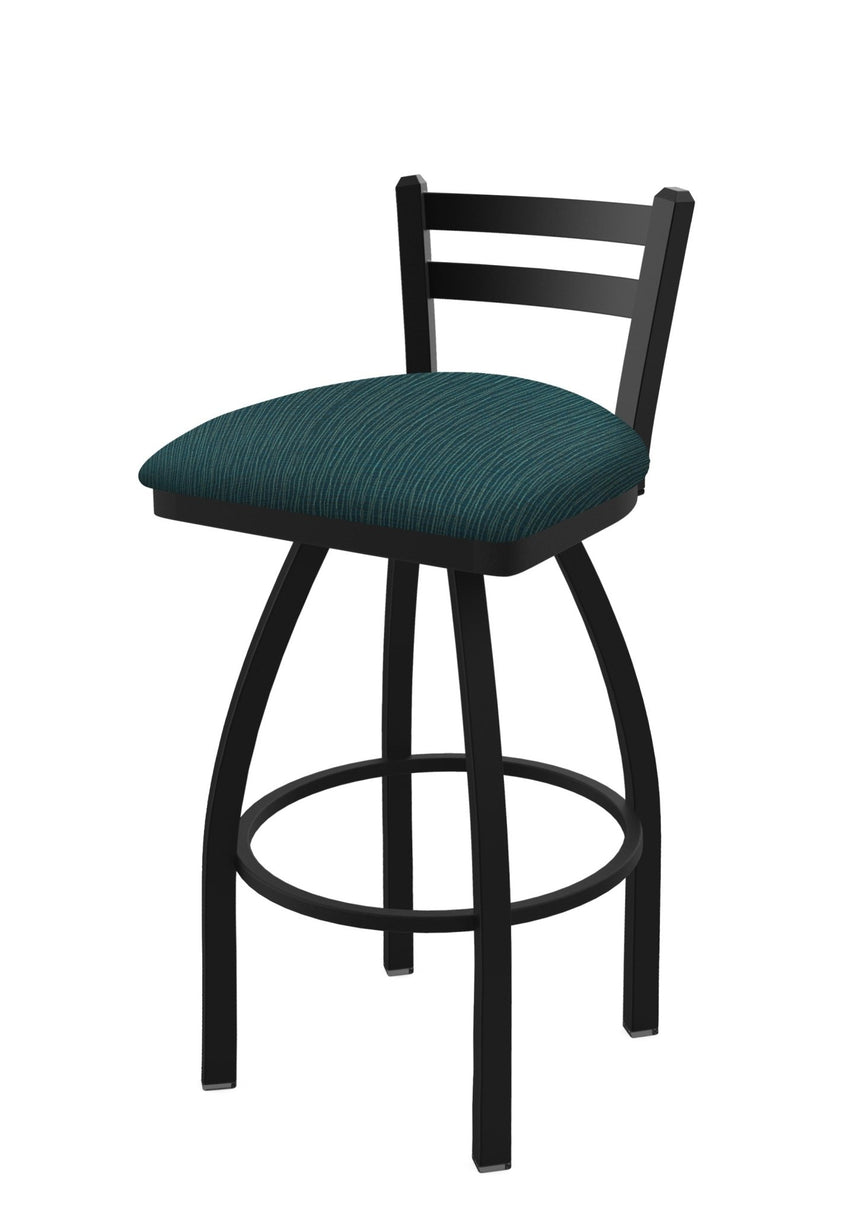 Holland Bar Stool 411 Jackie Low Back Swivel Bar Stool Upholstered Seat 30"H (HBS - 411 - BS - UP) - SchoolOutlet