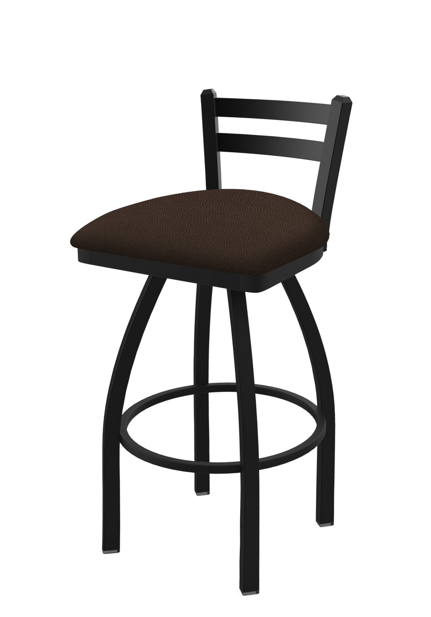 Holland Bar Stool 411 Jackie Low Back Swivel Bar Stool Upholstered Seat 30"H (HBS - 411 - BS - UP) - SchoolOutlet