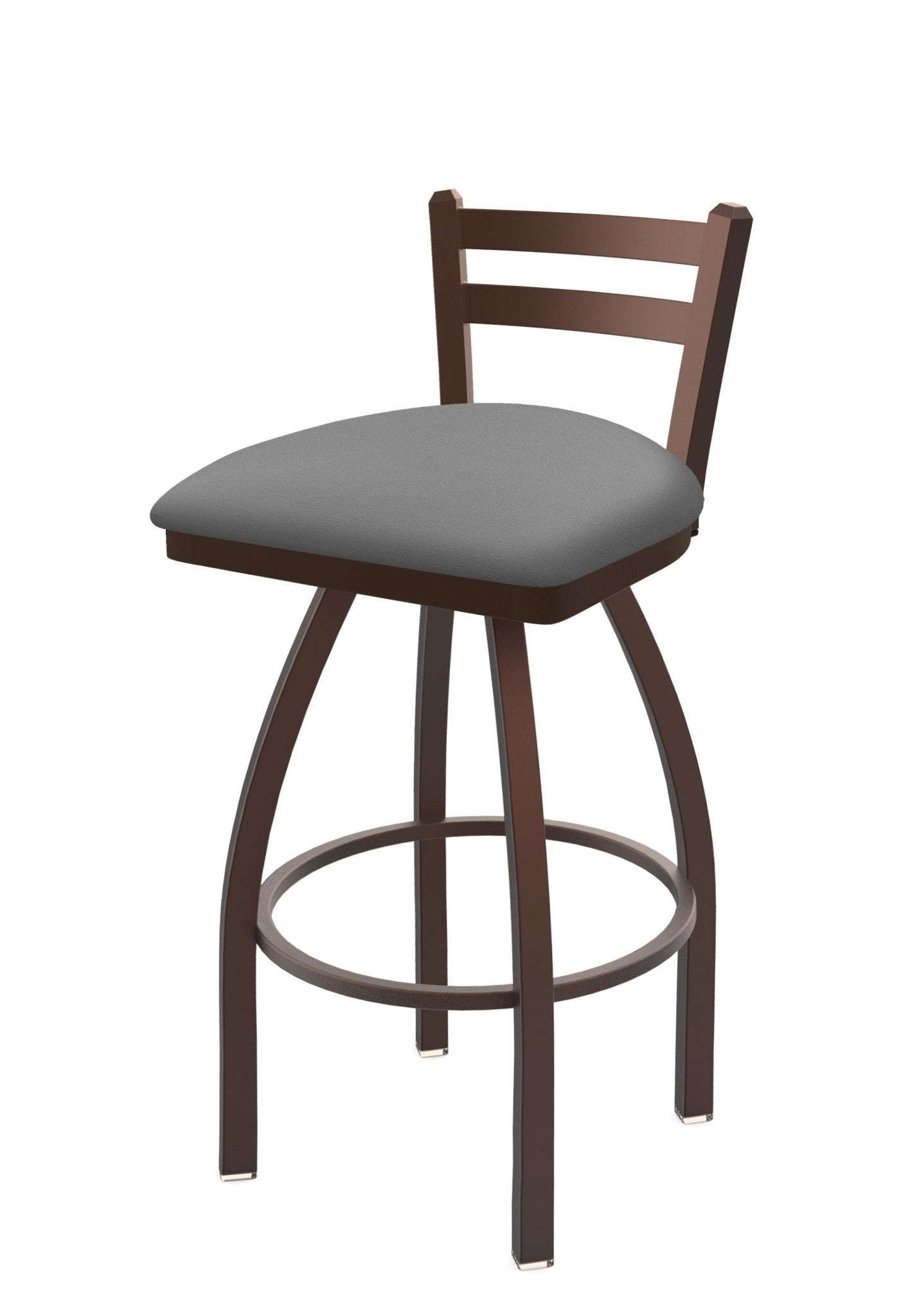 Holland Bar Stool 411 Jackie Low Back Swivel Bar Stool Upholstered Seat 30"H (HBS - 411 - BS - UP) - SchoolOutlet