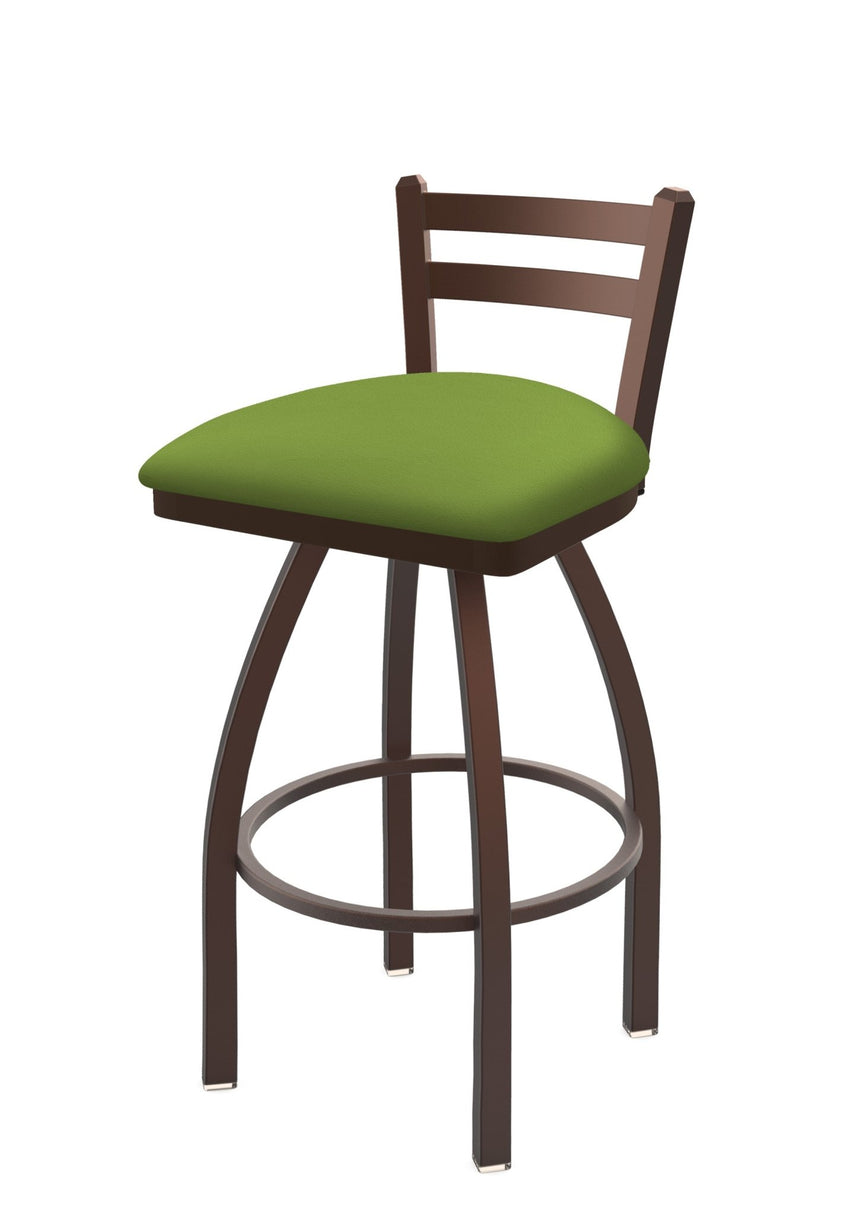 Holland Bar Stool 411 Jackie Low Back Swivel Bar Stool Upholstered Seat 30"H (HBS - 411 - BS - UP) - SchoolOutlet
