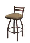 Holland Bar Stool 411 Jackie Low Back Swivel Bar Stool Upholstered Seat 30