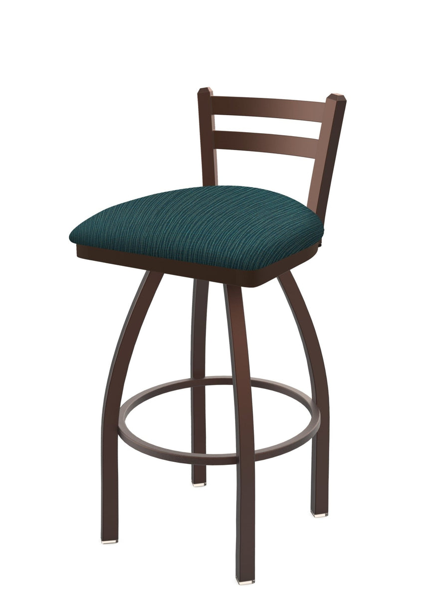 Holland Bar Stool 411 Jackie Low Back Swivel Bar Stool Upholstered Seat 30"H (HBS - 411 - BS - UP) - SchoolOutlet