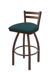 Holland Bar Stool 411 Jackie Low Back Swivel Bar Stool Upholstered Seat 30