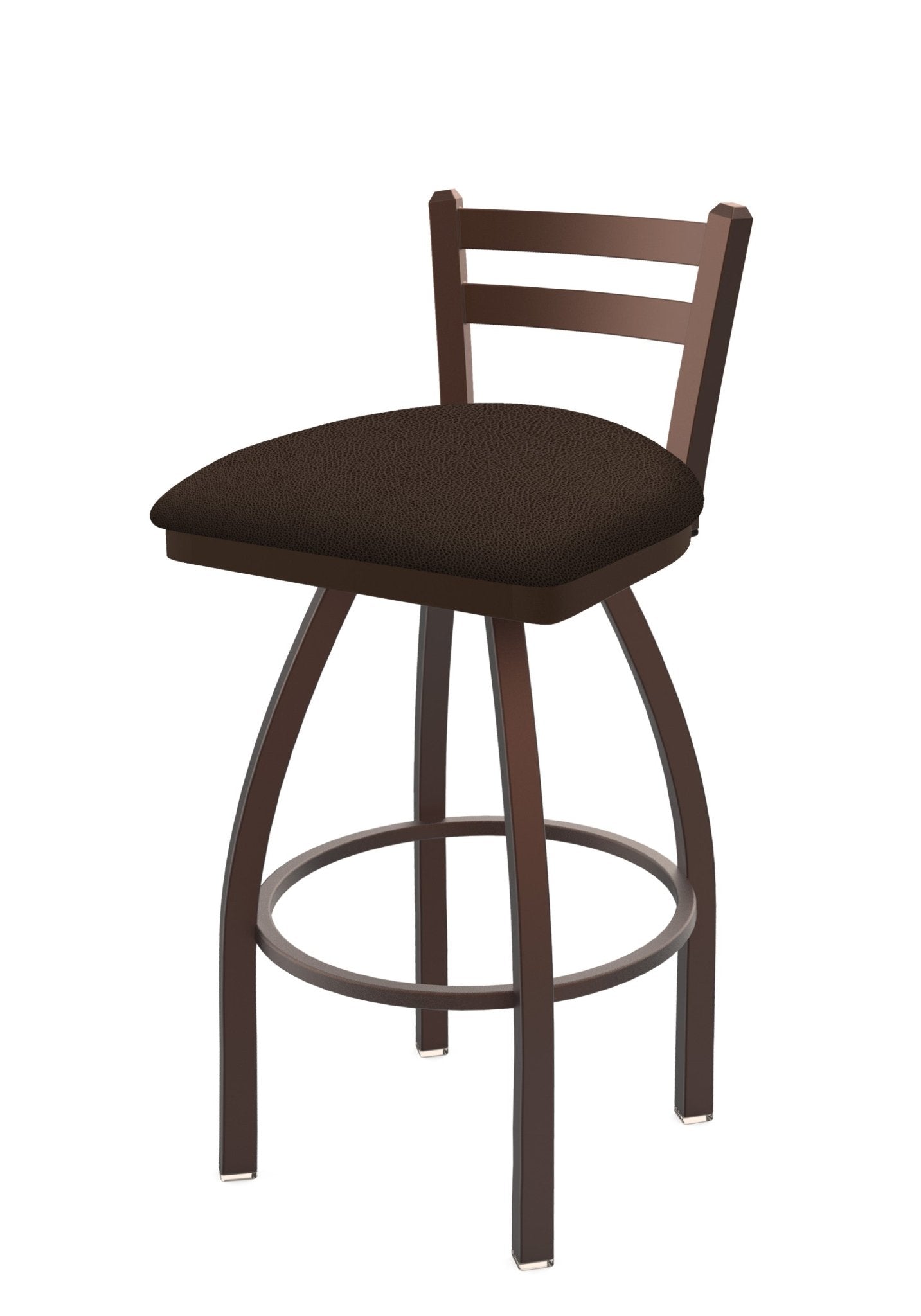 Holland Bar Stool 411 Jackie Low Back Swivel Bar Stool Upholstered Seat 30"H (HBS - 411 - BS - UP) - SchoolOutlet