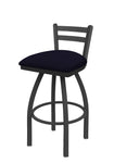 Holland Bar Stool 411 Jackie Low Back Swivel Bar Stool Upholstered Seat 30