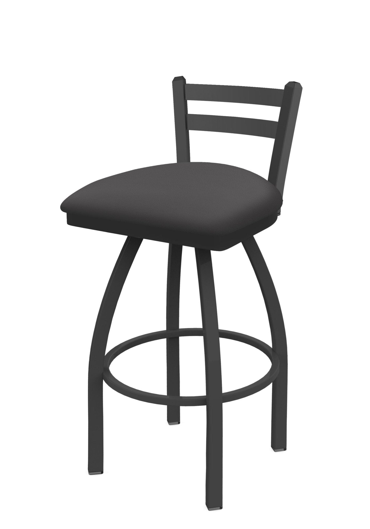 Holland Bar Stool 411 Jackie Low Back Swivel Bar Stool Upholstered Seat 30"H (HBS - 411 - BS - UP) - SchoolOutlet