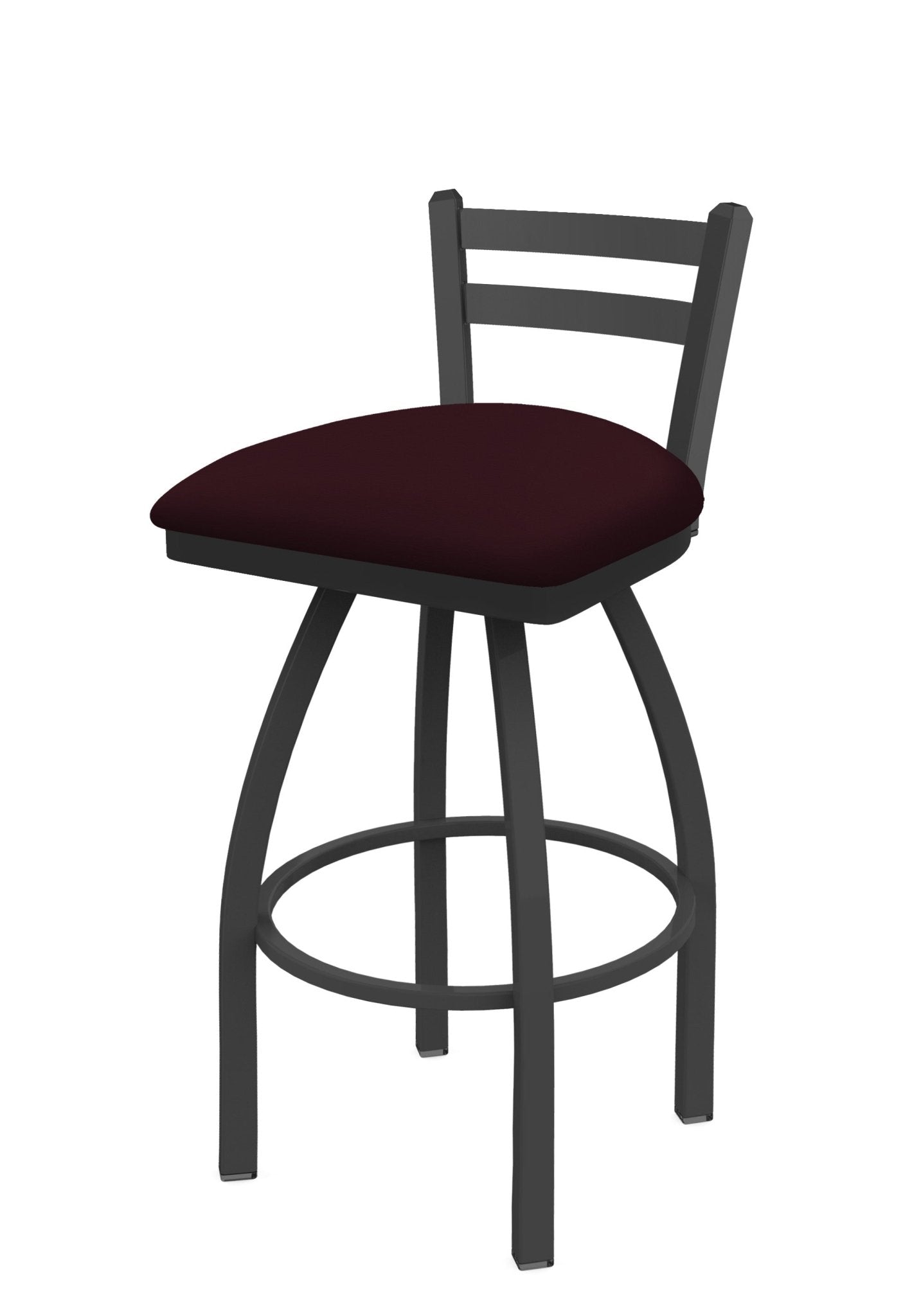 Holland Bar Stool 411 Jackie Low Back Swivel Bar Stool Upholstered Seat 30"H (HBS - 411 - BS - UP) - SchoolOutlet