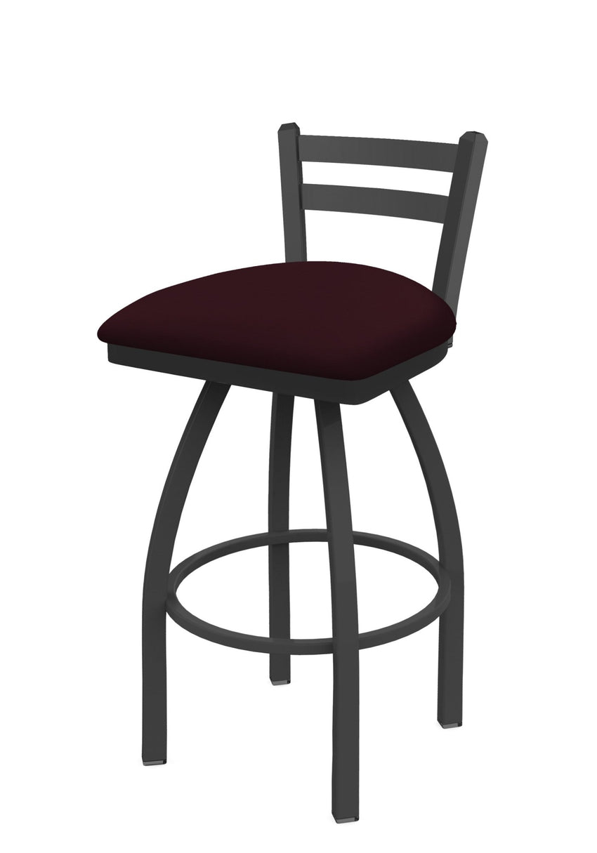Holland Bar Stool 411 Jackie Low Back Swivel Bar Stool Upholstered Seat 30"H (HBS - 411 - BS - UP) - SchoolOutlet