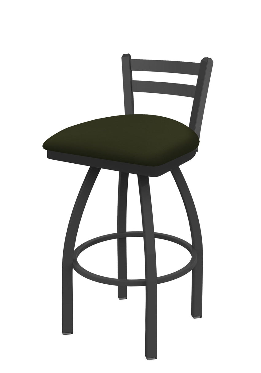 Holland Bar Stool 411 Jackie Low Back Swivel Bar Stool Upholstered Seat 30"H (HBS - 411 - BS - UP) - SchoolOutlet