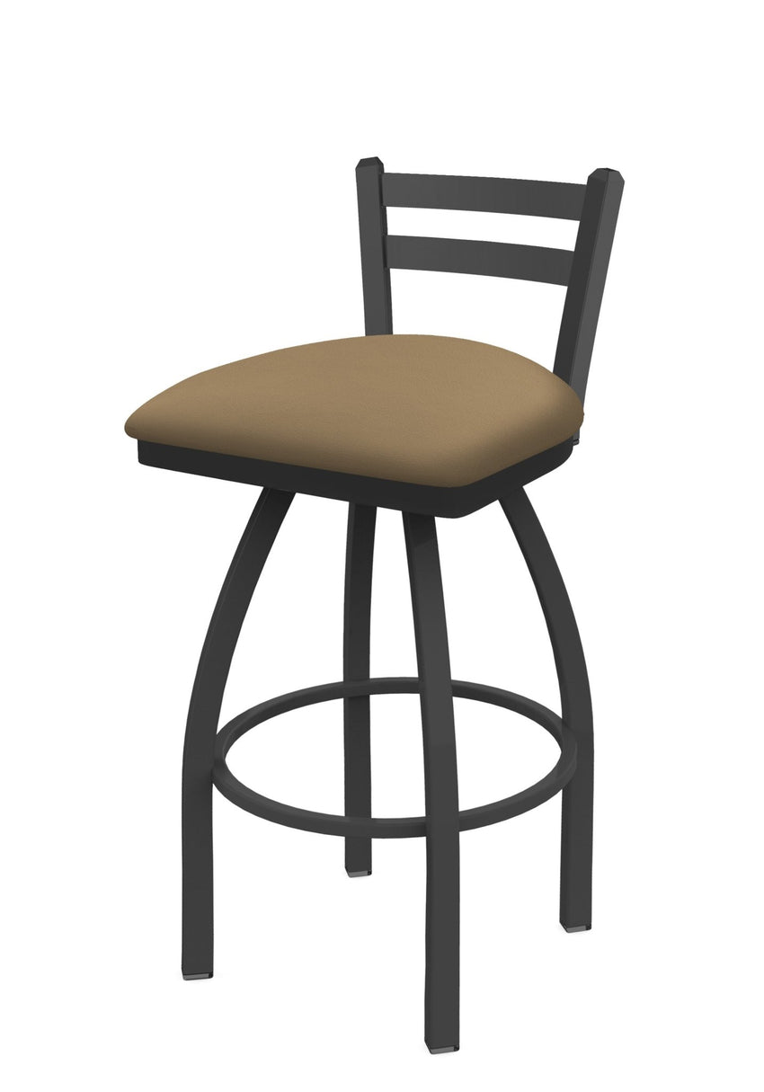 Holland Bar Stool 411 Jackie Low Back Swivel Bar Stool Upholstered Seat 30"H (HBS - 411 - BS - UP) - SchoolOutlet