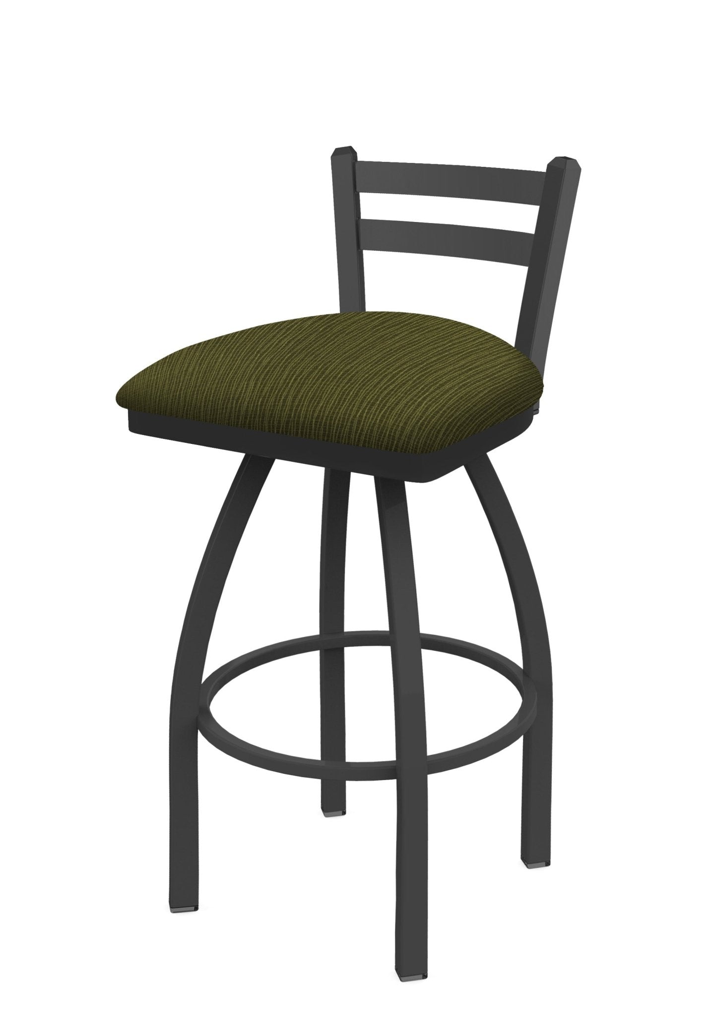 Holland Bar Stool 411 Jackie Low Back Swivel Bar Stool Upholstered Seat 30"H (HBS - 411 - BS - UP) - SchoolOutlet