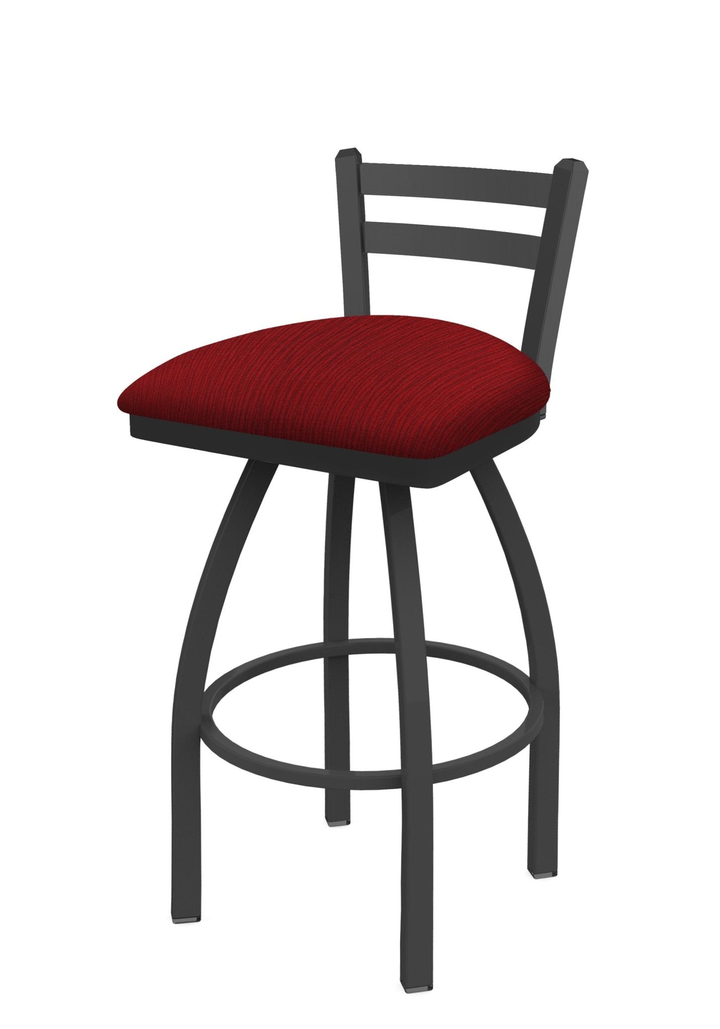 Holland Bar Stool 411 Jackie Low Back Swivel Bar Stool Upholstered Seat 30"H (HBS - 411 - BS - UP) - SchoolOutlet