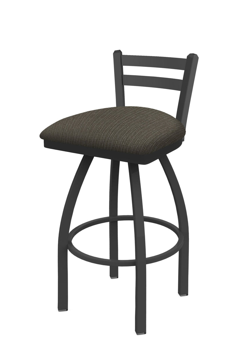 Holland Bar Stool 411 Jackie Low Back Swivel Bar Stool Upholstered Seat 30"H (HBS - 411 - BS - UP) - SchoolOutlet