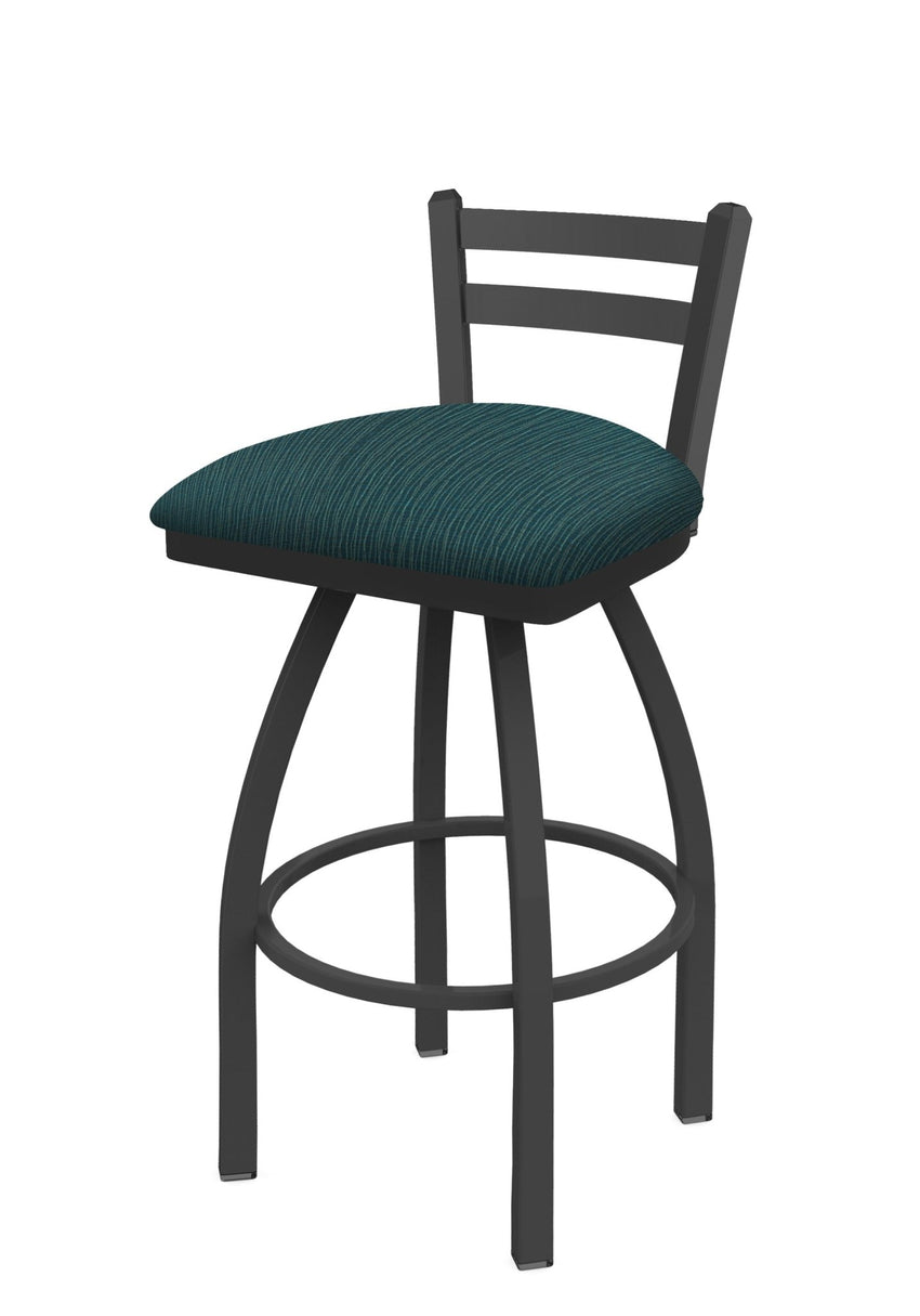 Holland Bar Stool 411 Jackie Low Back Swivel Bar Stool Upholstered Seat 30"H (HBS - 411 - BS - UP) - SchoolOutlet