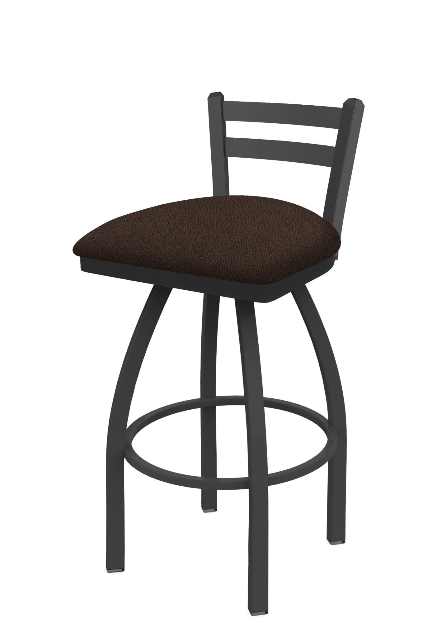 Holland Bar Stool 411 Jackie Low Back Swivel Bar Stool Upholstered Seat 30"H (HBS - 411 - BS - UP) - SchoolOutlet