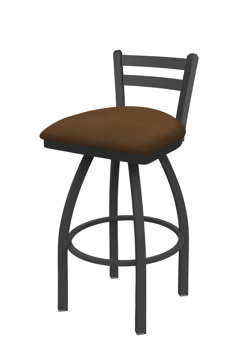Holland Bar Stool 411 Jackie Low Back Swivel Bar Stool Upholstered Seat 30"H (HBS - 411 - BS - UP) - SchoolOutlet