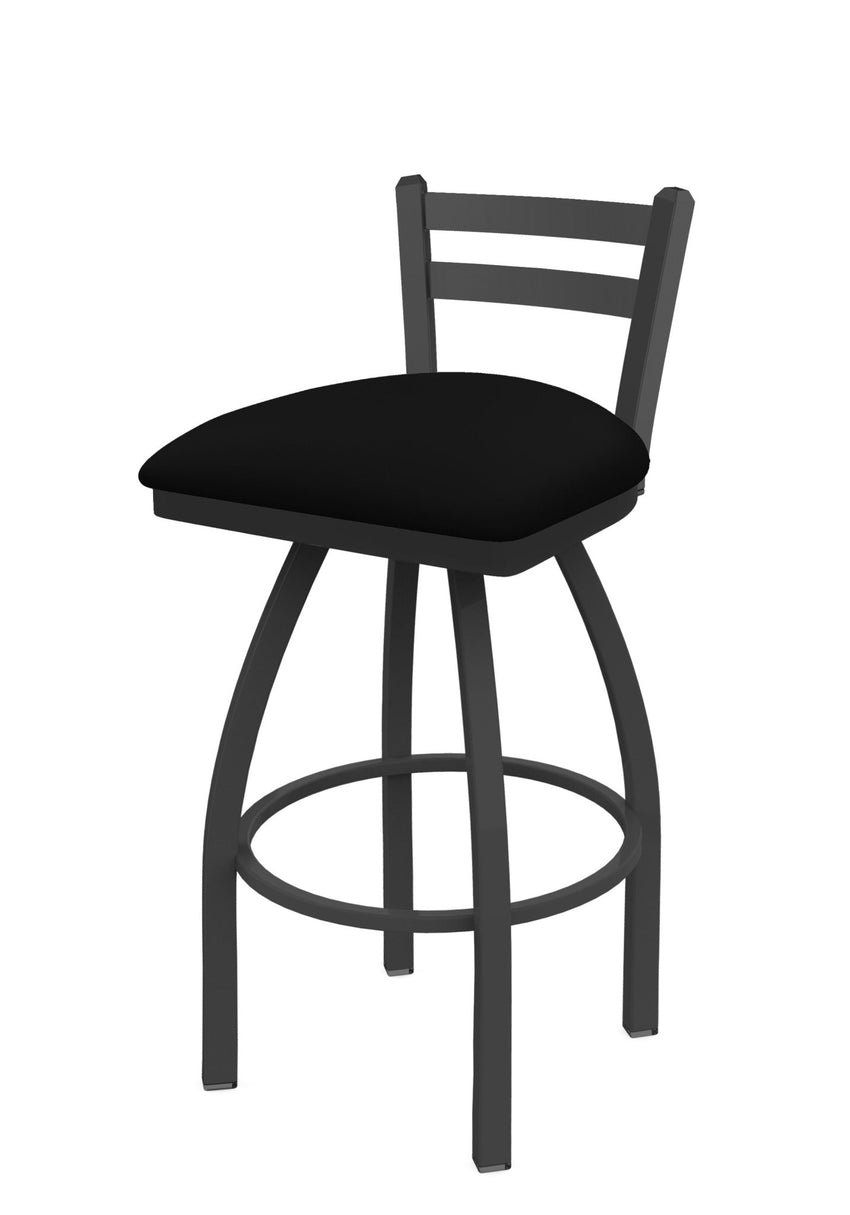 Holland Bar Stool 411 Jackie Low Back Swivel Bar Stool Upholstered Seat 30"H (HBS - 411 - BS - UP) - SchoolOutlet