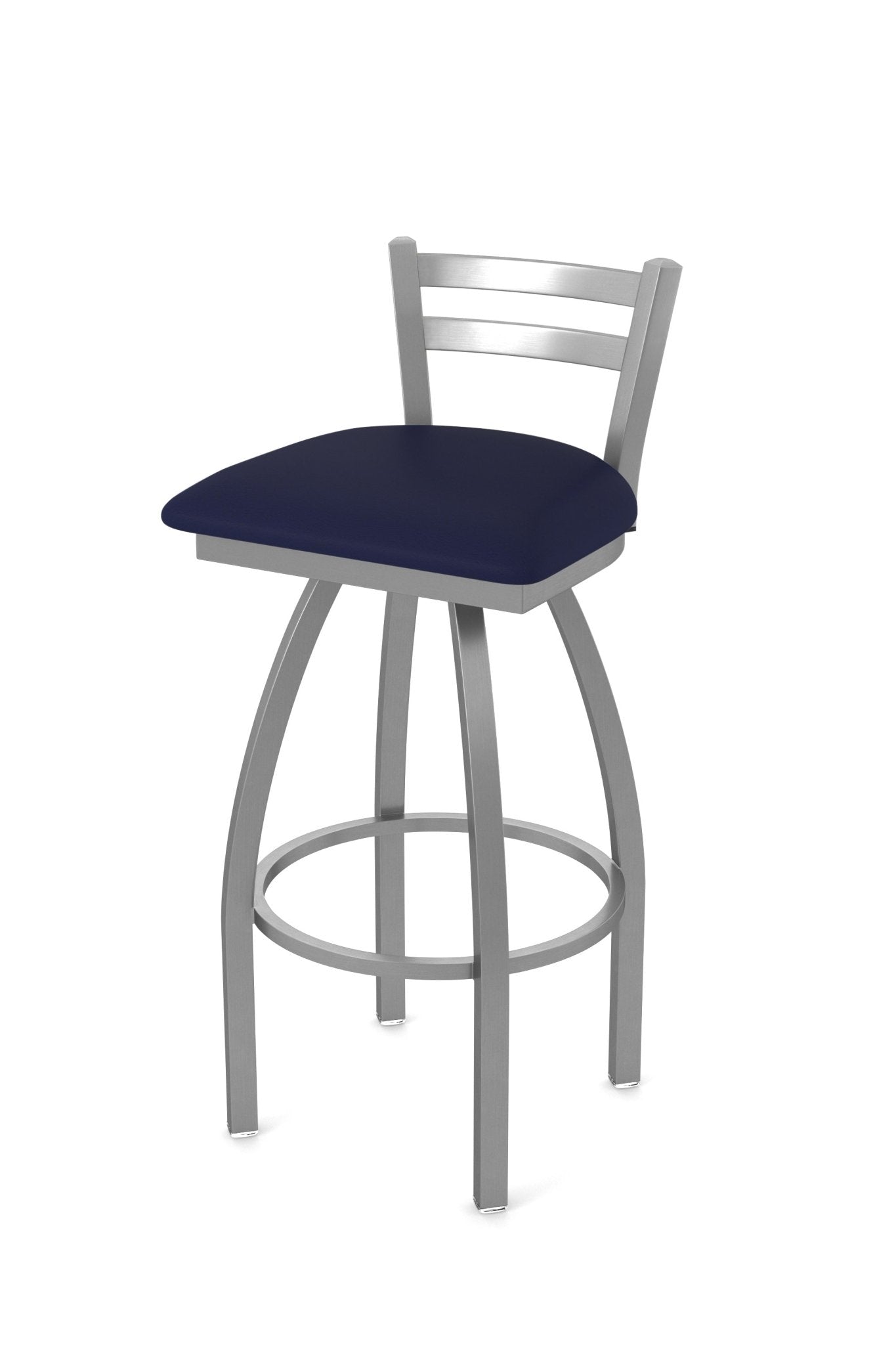 Holland Bar Stool 411 Jackie Low Back Swivel Bar Stool Upholstered Seat 30"H (HBS - 411 - BS - UP) - SchoolOutlet