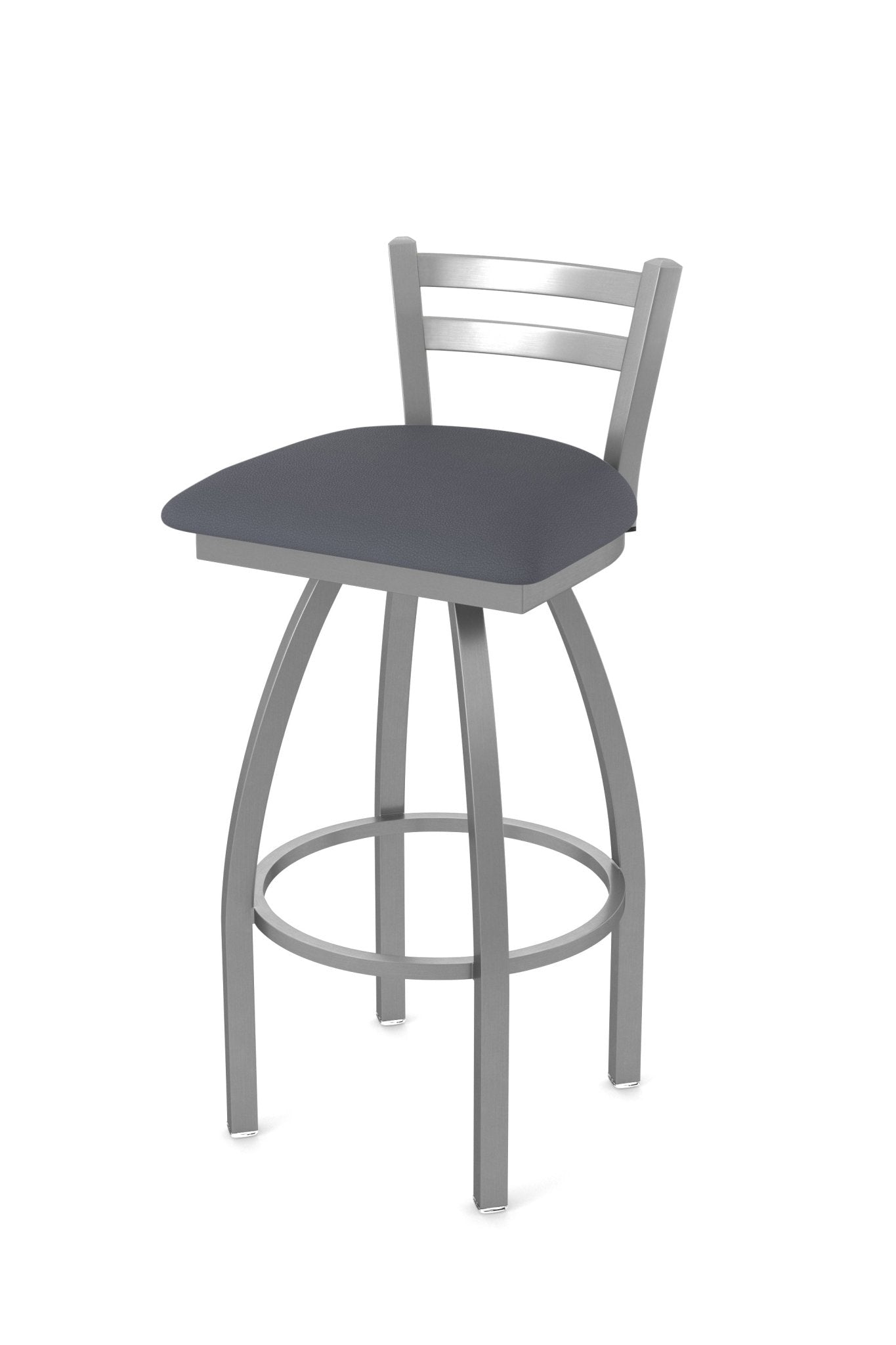 Holland Bar Stool 411 Jackie Low Back Swivel Bar Stool Upholstered Seat 30"H (HBS - 411 - BS - UP) - SchoolOutlet