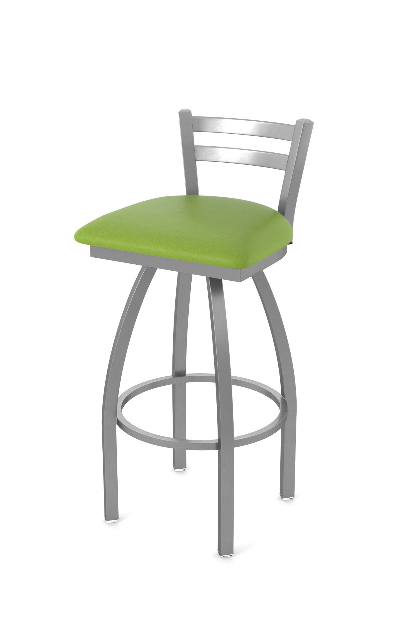 Holland Bar Stool 411 Jackie Low Back Swivel Bar Stool Upholstered Seat 30"H (HBS - 411 - BS - UP) - SchoolOutlet