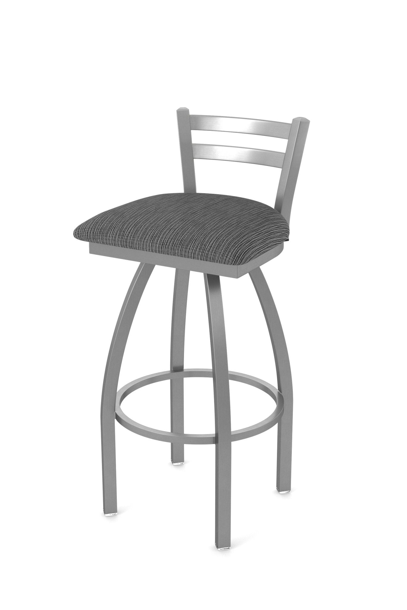 Holland Bar Stool 411 Jackie Low Back Swivel Bar Stool Upholstered Seat 30"H (HBS - 411 - BS - UP) - SchoolOutlet