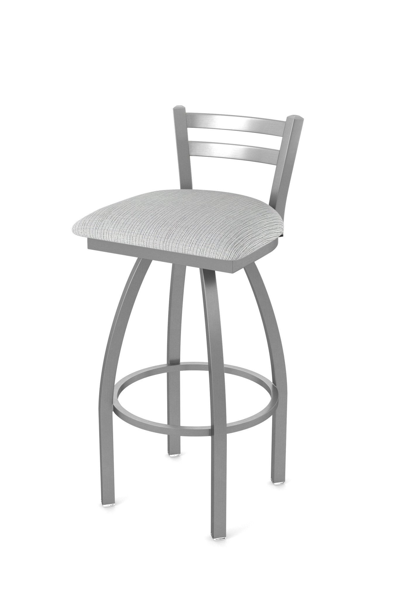 Holland Bar Stool 411 Jackie Low Back Swivel Bar Stool Upholstered Seat 30"H (HBS - 411 - BS - UP) - SchoolOutlet