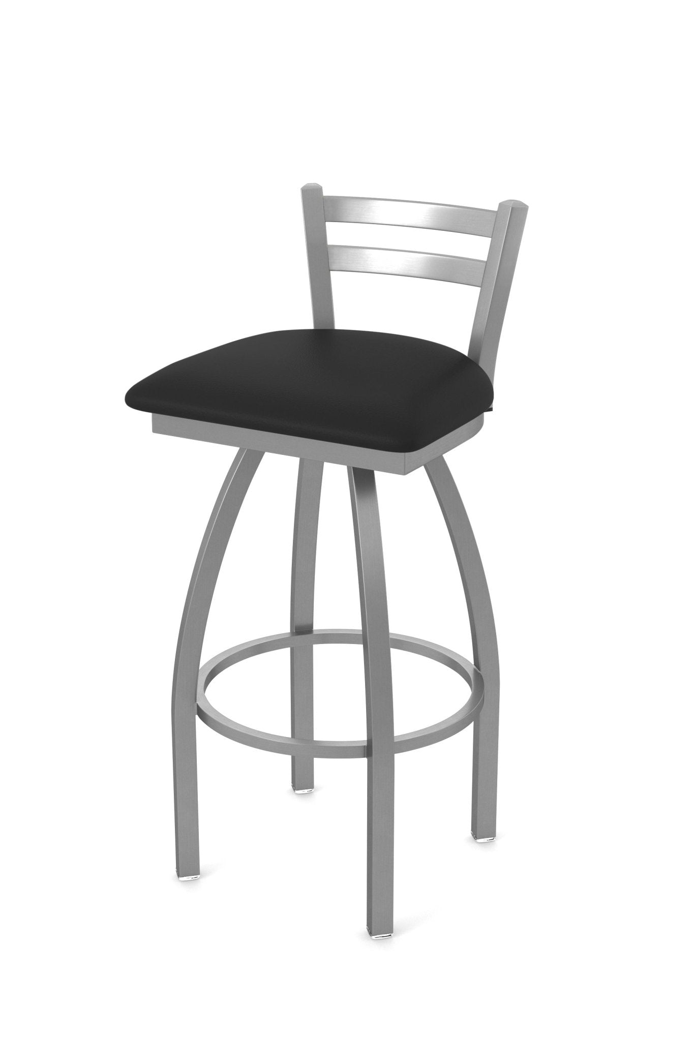 Holland Bar Stool 411 Jackie Low Back Swivel Bar Stool Upholstered Seat 30"H (HBS - 411 - BS - UP) - SchoolOutlet