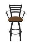 Holland Bar Stool 415 Jackie with Arms Swivel Counter Stool Upholstered Seat 25