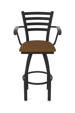 Holland Bar Stool 415 Jackie with Arms Swivel Bar Stool Upholstered Seat 36"H (HBS-415-BS-UP-36H)