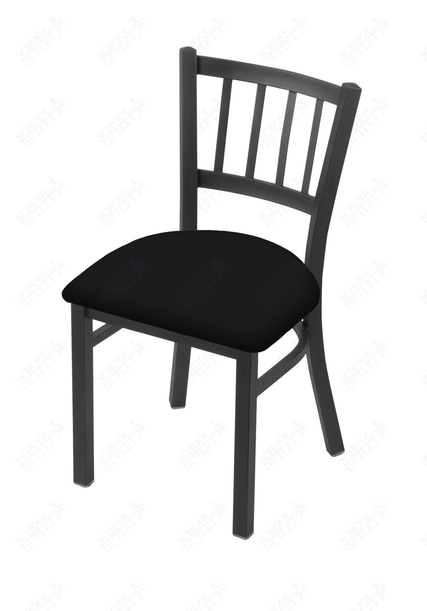Holland Bar Stool 610 Contessa Chair Commercial Steel Frame Upholstered Seat 18"H (HBS - 610 - CC - UP - 18H) - SchoolOutlet