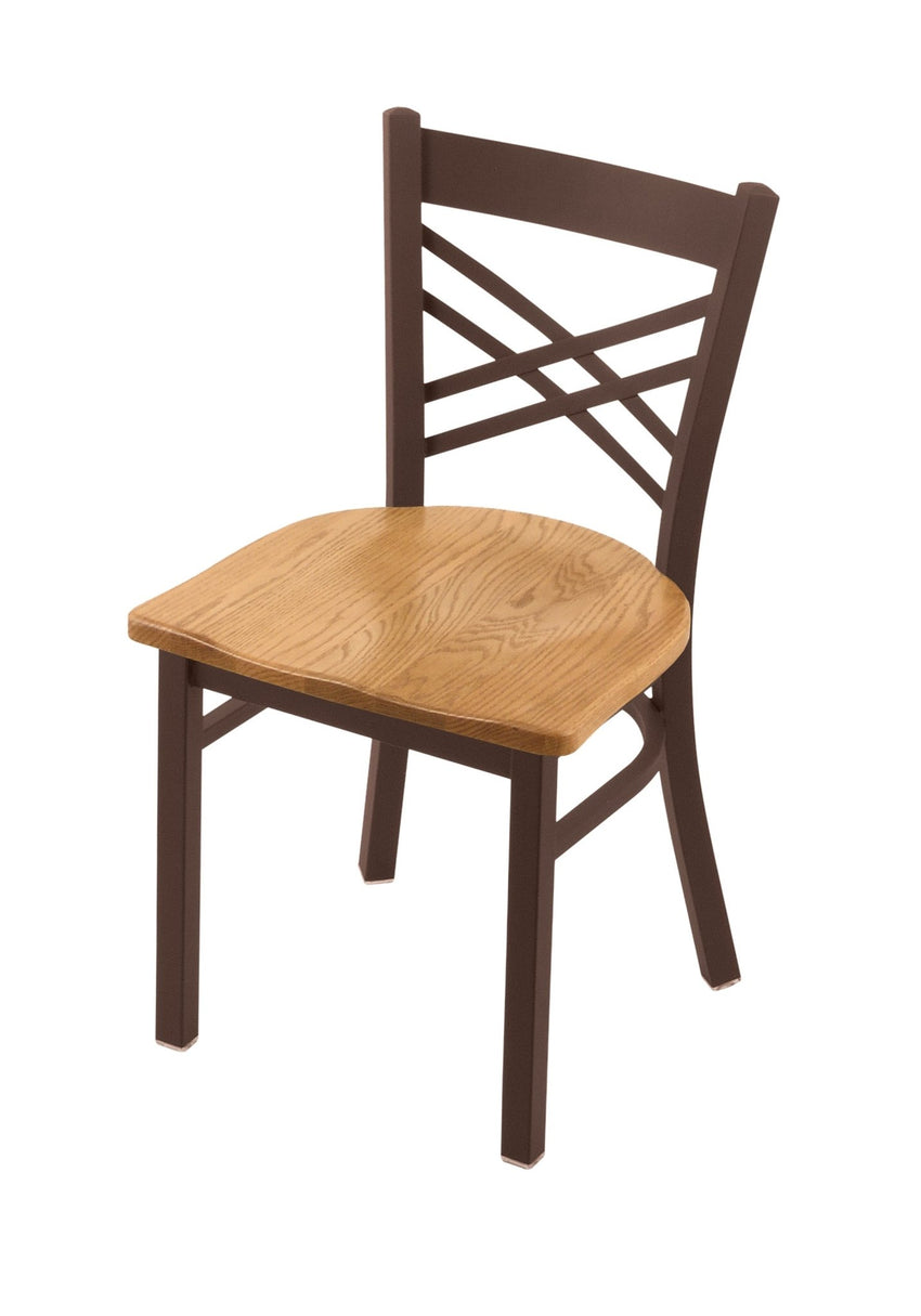 Holland Bar Stool 620 Catalina Chair Wooden Seat 18"H (HBS - 620 - CC - WD - 18H) - SchoolOutlet