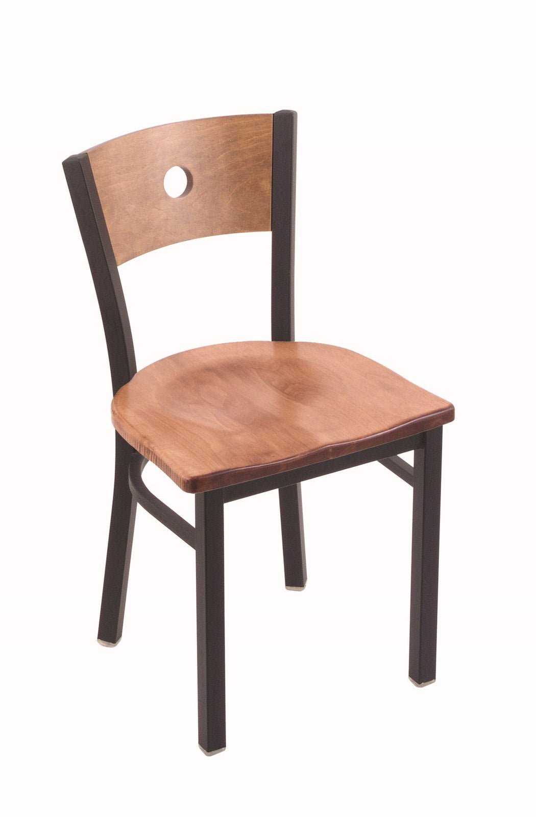 Holland Bar Stool 630 Voltaire Chair Wooden Seat 18"H (HBS - 620 - CC - WD - 18H) - SchoolOutlet