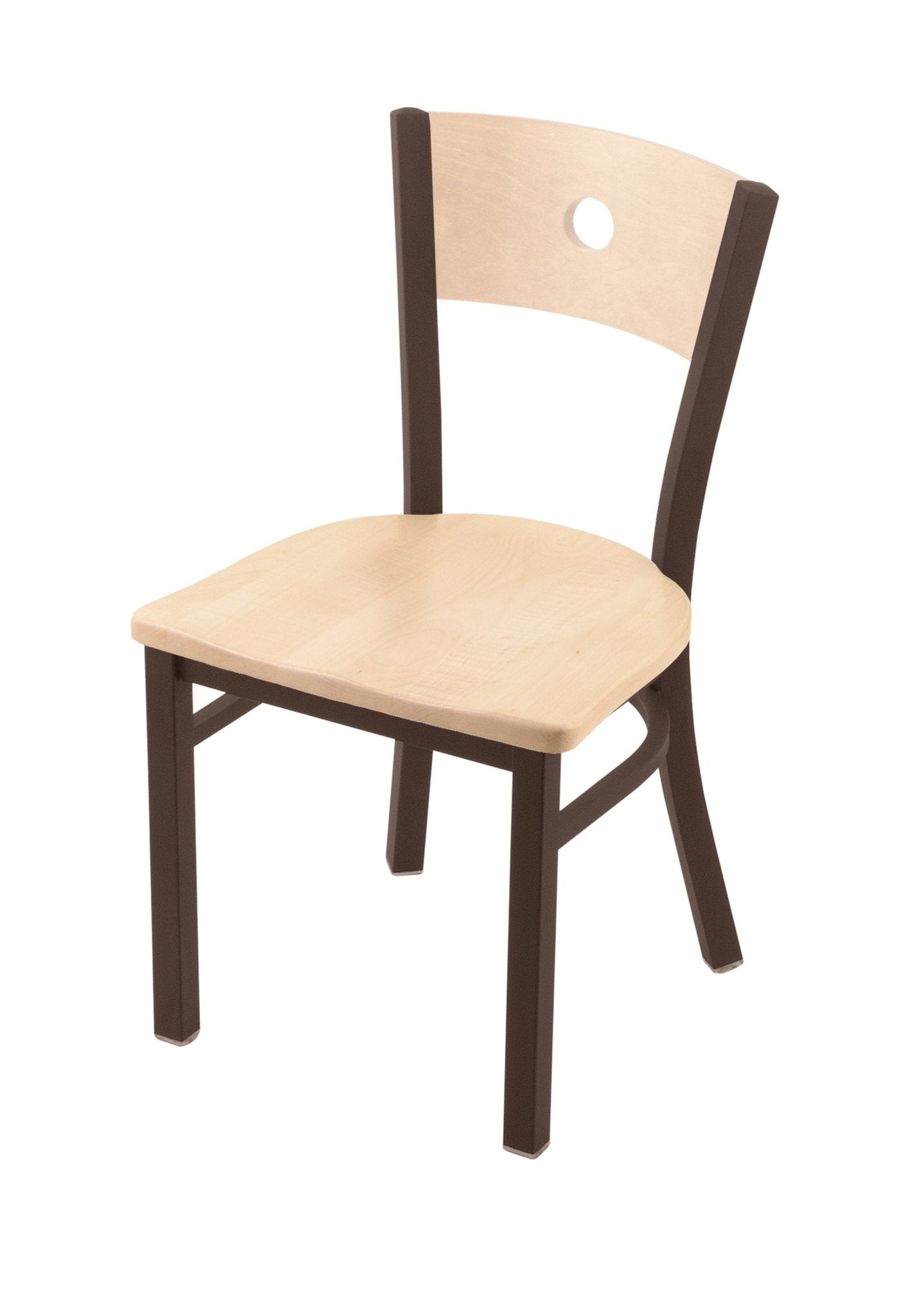 Holland Bar Stool 630 Voltaire Chair Wooden Seat 18"H (HBS - 620 - CC - WD - 18H) - SchoolOutlet