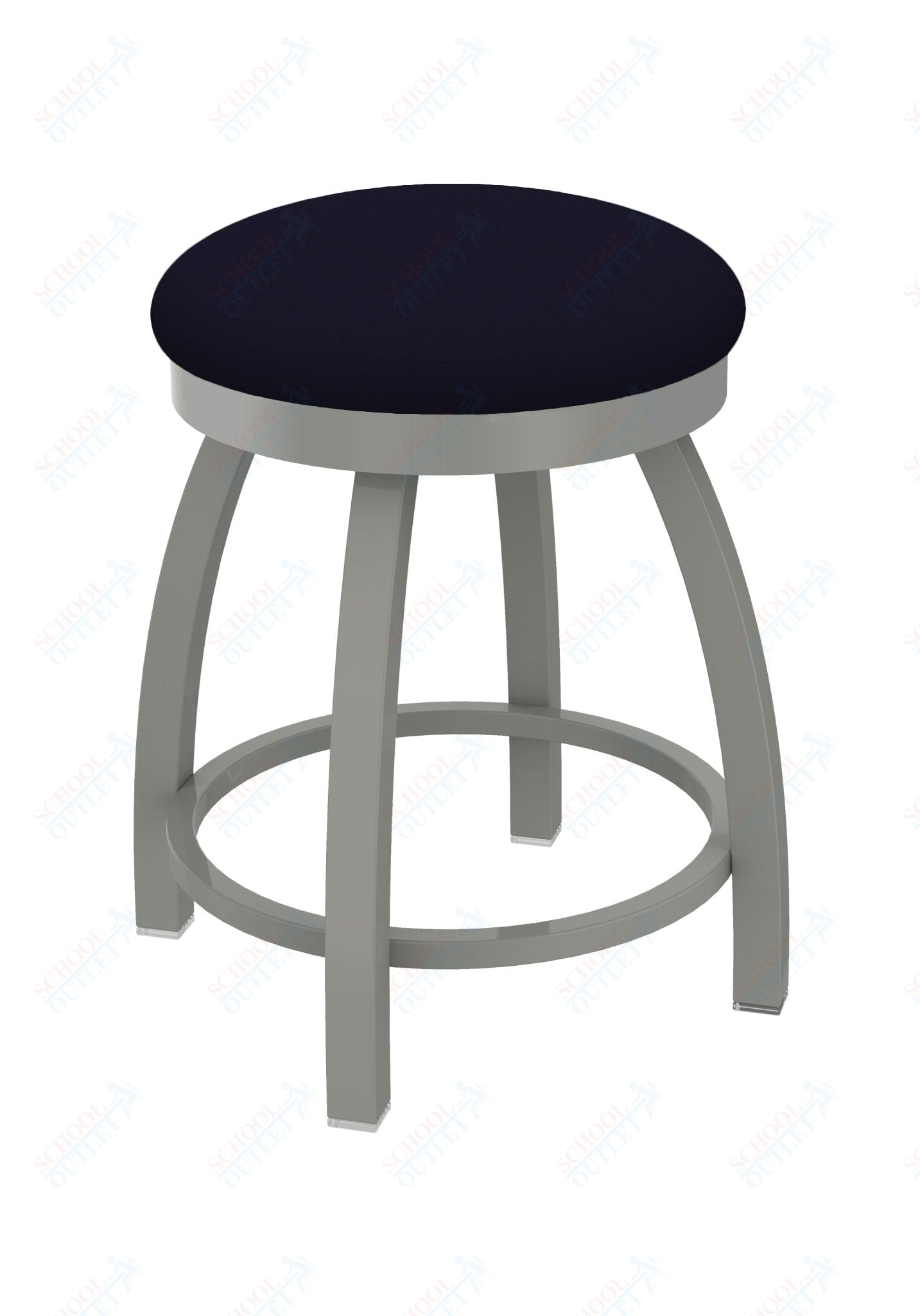 Holland Bar Stool 802 Misha Swivel Vanity Stool Upholstered Seat 18"H (HBS - 802 - VS - UP - 18H) - SchoolOutlet