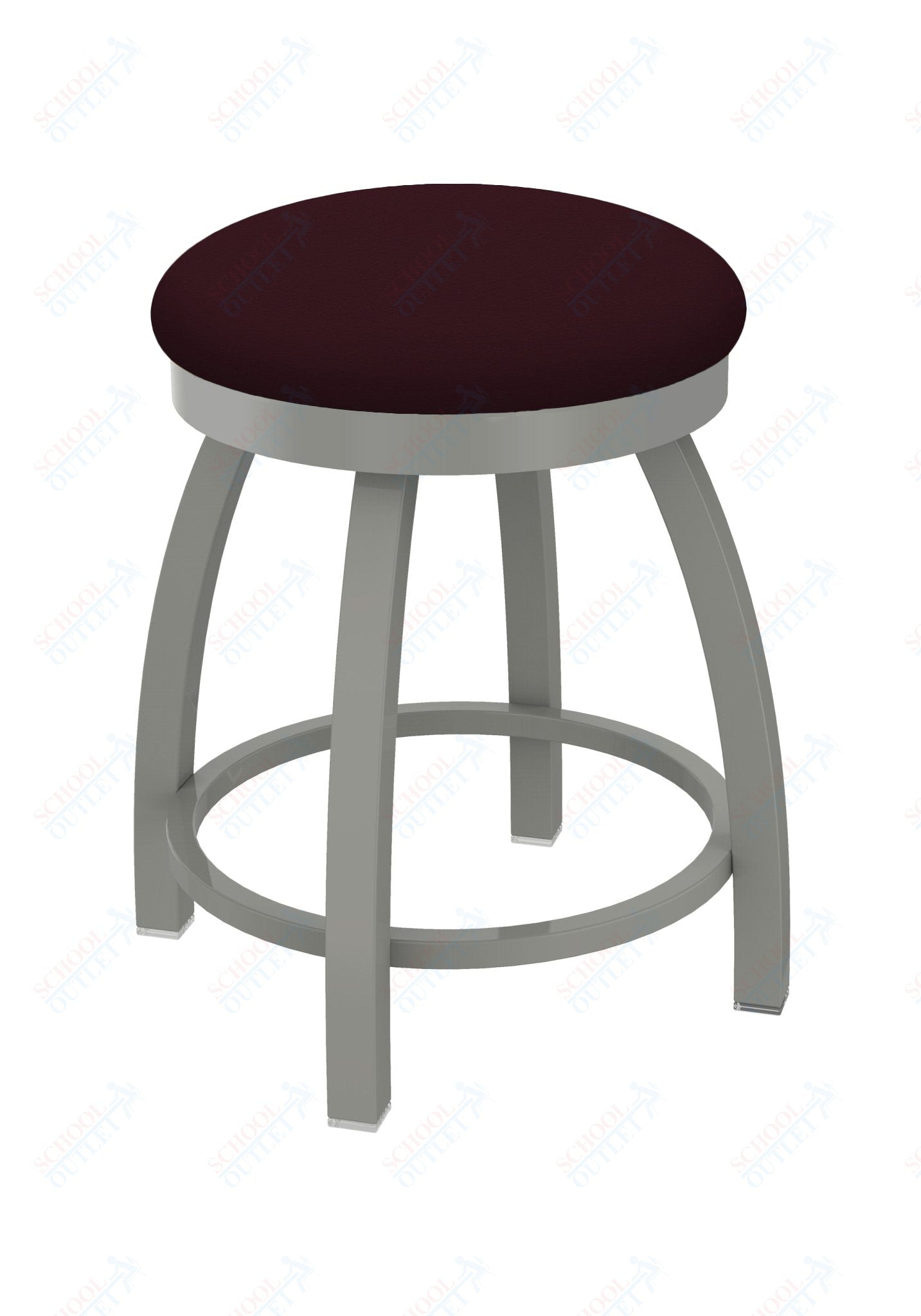 Holland Bar Stool 802 Misha Swivel Vanity Stool Upholstered Seat 18"H (HBS - 802 - VS - UP - 18H) - SchoolOutlet