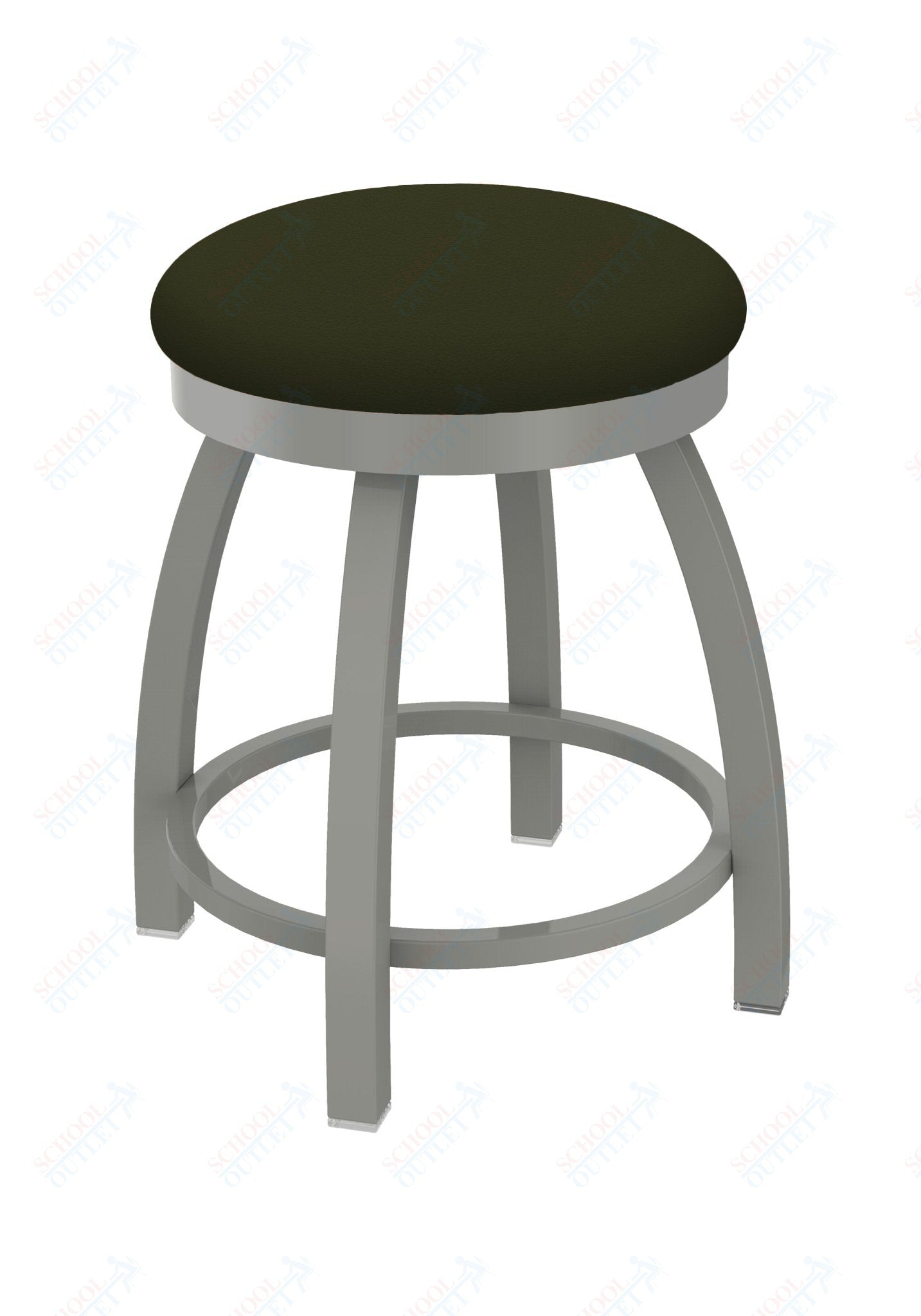 Holland Bar Stool 802 Misha Swivel Vanity Stool Upholstered Seat 18"H (HBS - 802 - VS - UP - 18H) - SchoolOutlet