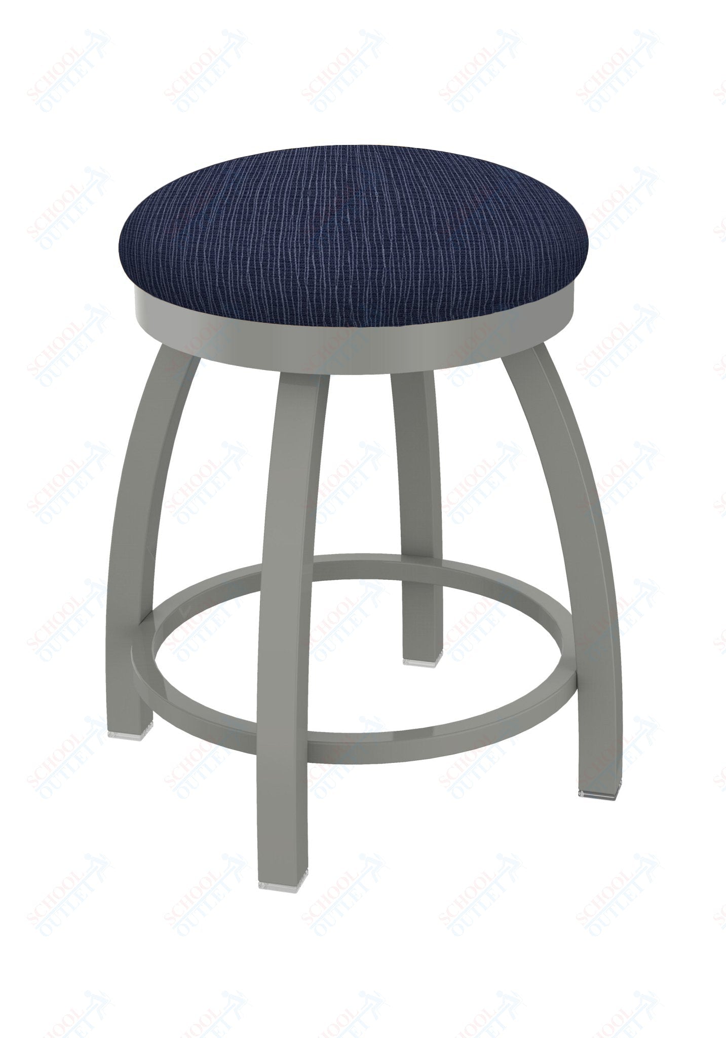 Holland Bar Stool 802 Misha Swivel Vanity Stool Upholstered Seat 18"H (HBS - 802 - VS - UP - 18H) - SchoolOutlet