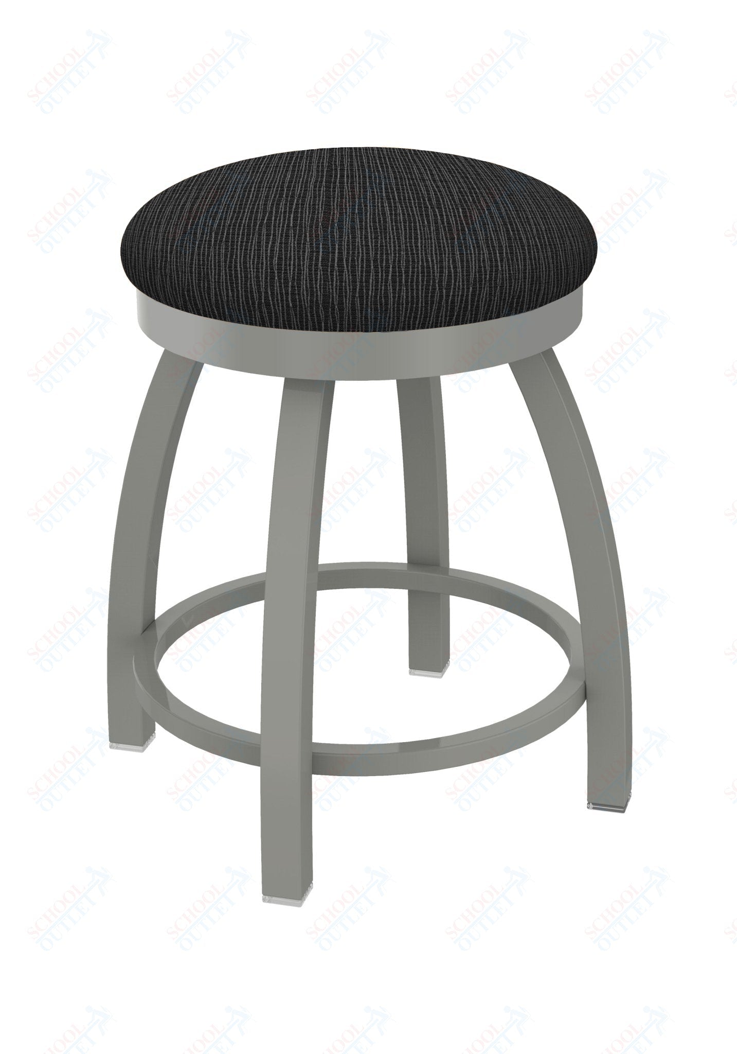 Holland Bar Stool 802 Misha Swivel Vanity Stool Upholstered Seat 18"H (HBS - 802 - VS - UP - 18H) - SchoolOutlet