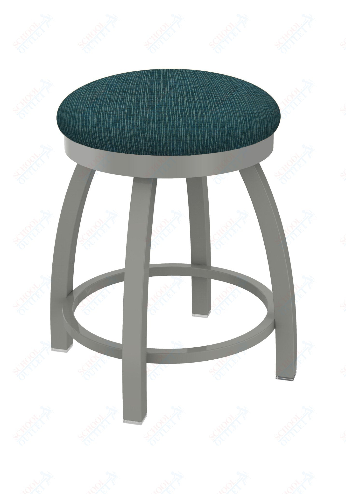 Holland Bar Stool 802 Misha Swivel Vanity Stool Upholstered Seat 18"H (HBS - 802 - VS - UP - 18H) - SchoolOutlet